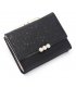 WW115 - Korean weave candy color tri-fold small Wallet